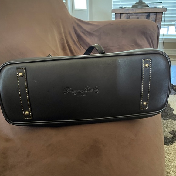 Dooney Bourke Cognac Double Strap Tassel Satchel NWT 11X14 - Picture 10 of 16